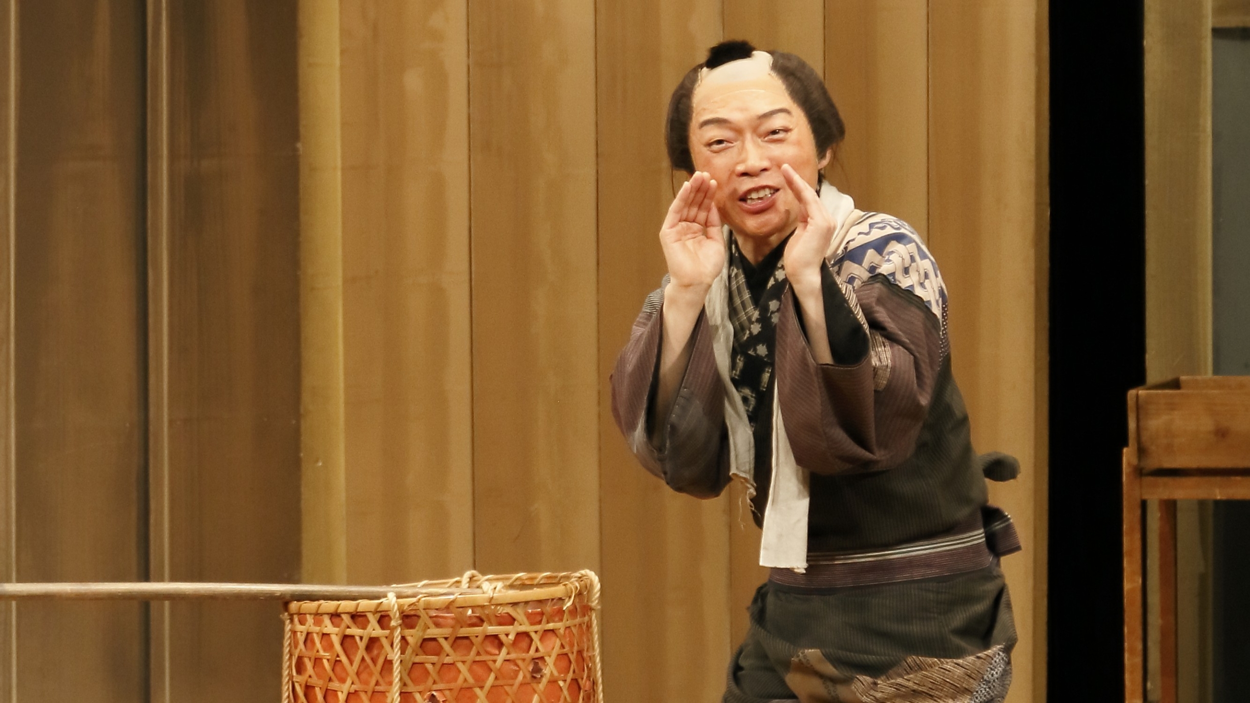 出前芝居『くず～い 屑屋でござい ー古典落語「井戸の茶碗」よりー